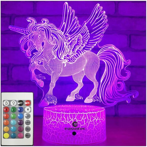 Purple Unicorn Night Light for Kids - Picture 1 of 8